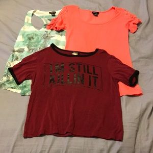Three rue 21 tops
